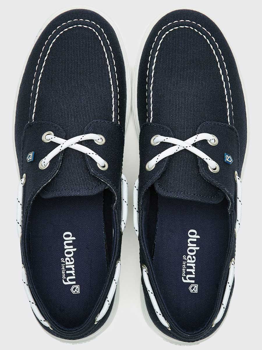 DUBARRY Biarritz Canvas Deck Shoe - Women's - Navy
