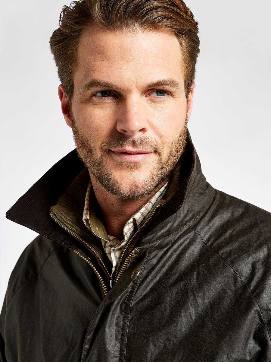 DUBARRY Brunswick Wax Jacket - Mens - Verdigris Dubarry