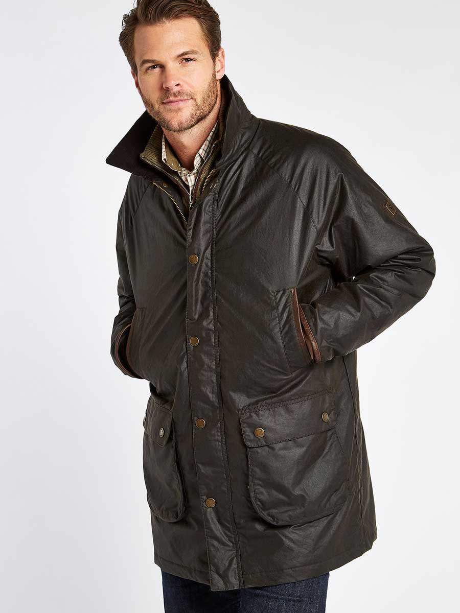 DUBARRY Brunswick Wax Jacket - Mens - Verdigris Dubarry