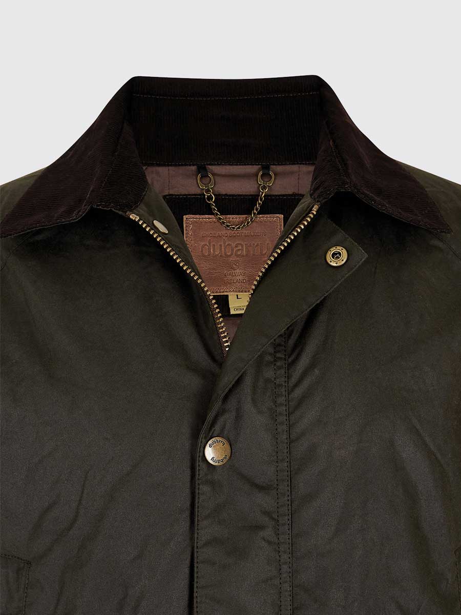 DUBARRY Brunswick Wax Jacket - Mens - Verdigris Dubarry