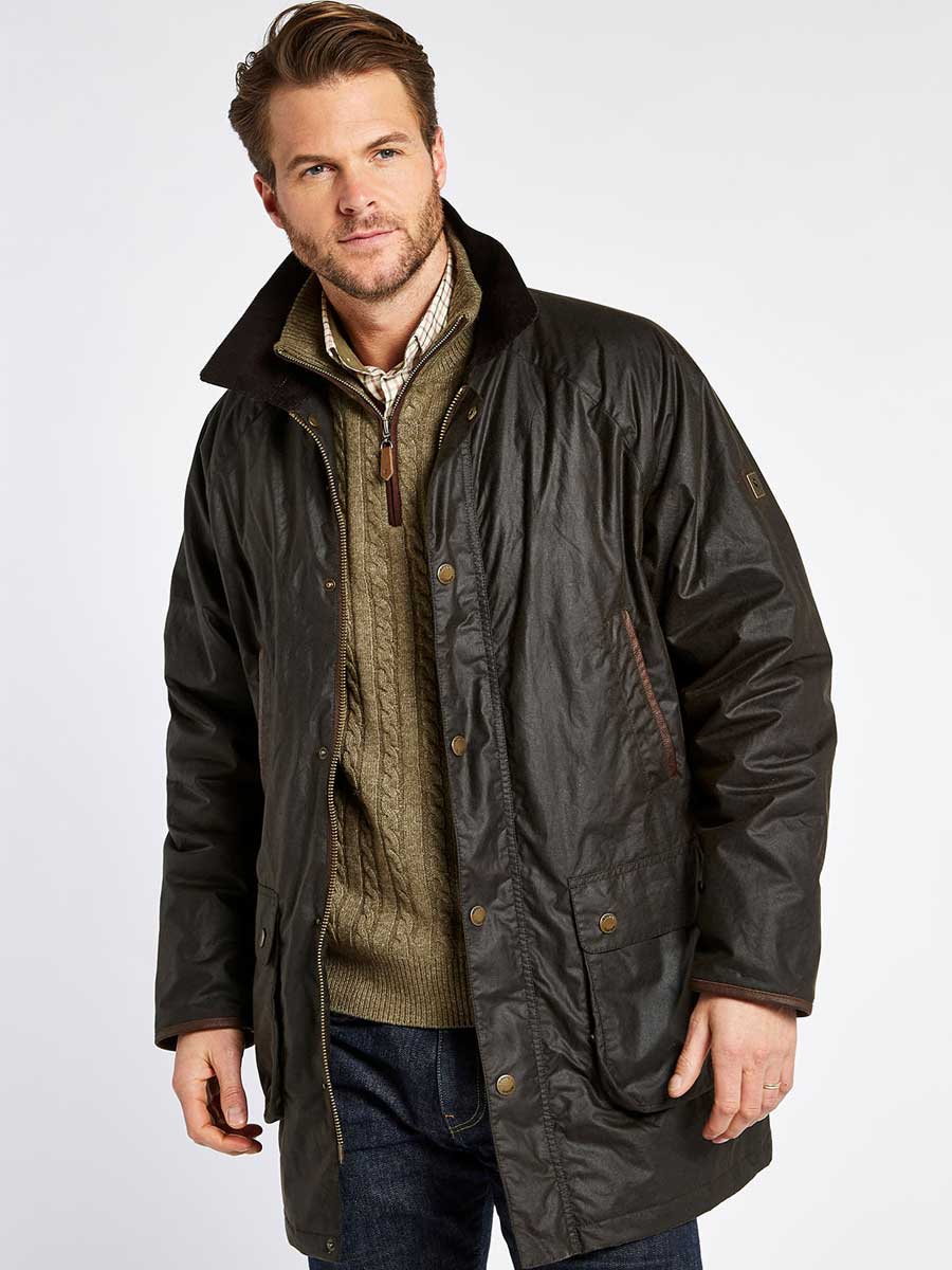 DUBARRY Brunswick Wax Jacket - Mens - Verdigris Dubarry