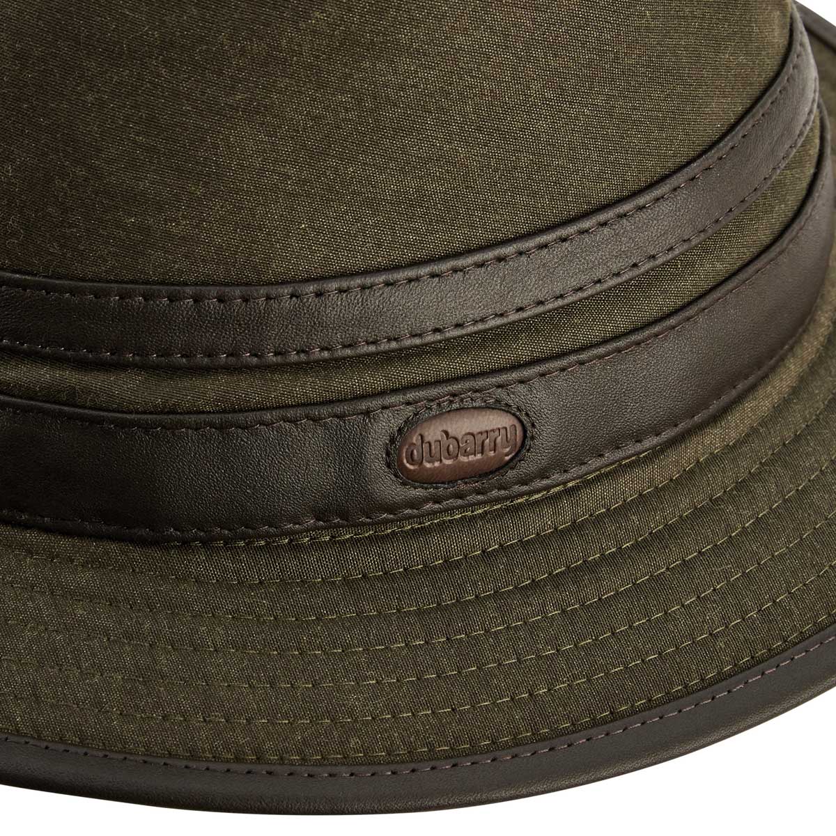 DUBARRY Butler Fedora Style Waterproof Hat - Dark Olive Dubarry
