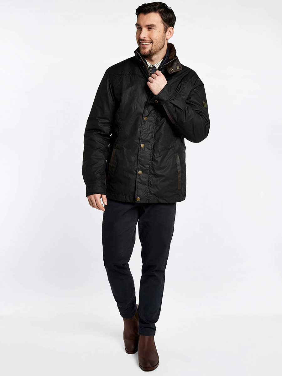 DUBARRY Carrickfergus Waxed Jacket - Mens - Black Dubarry