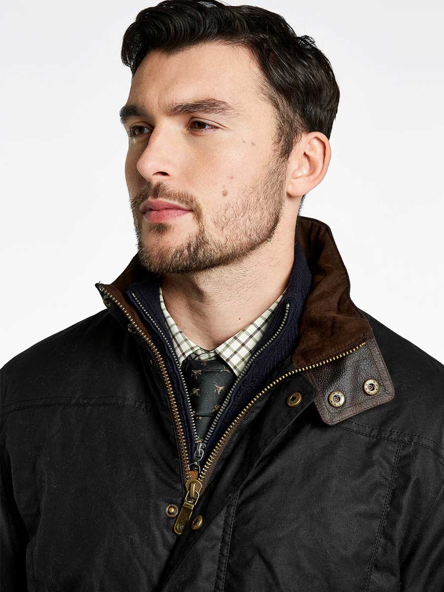 DUBARRY Carrickfergus Waxed Jacket - Mens - Black Dubarry