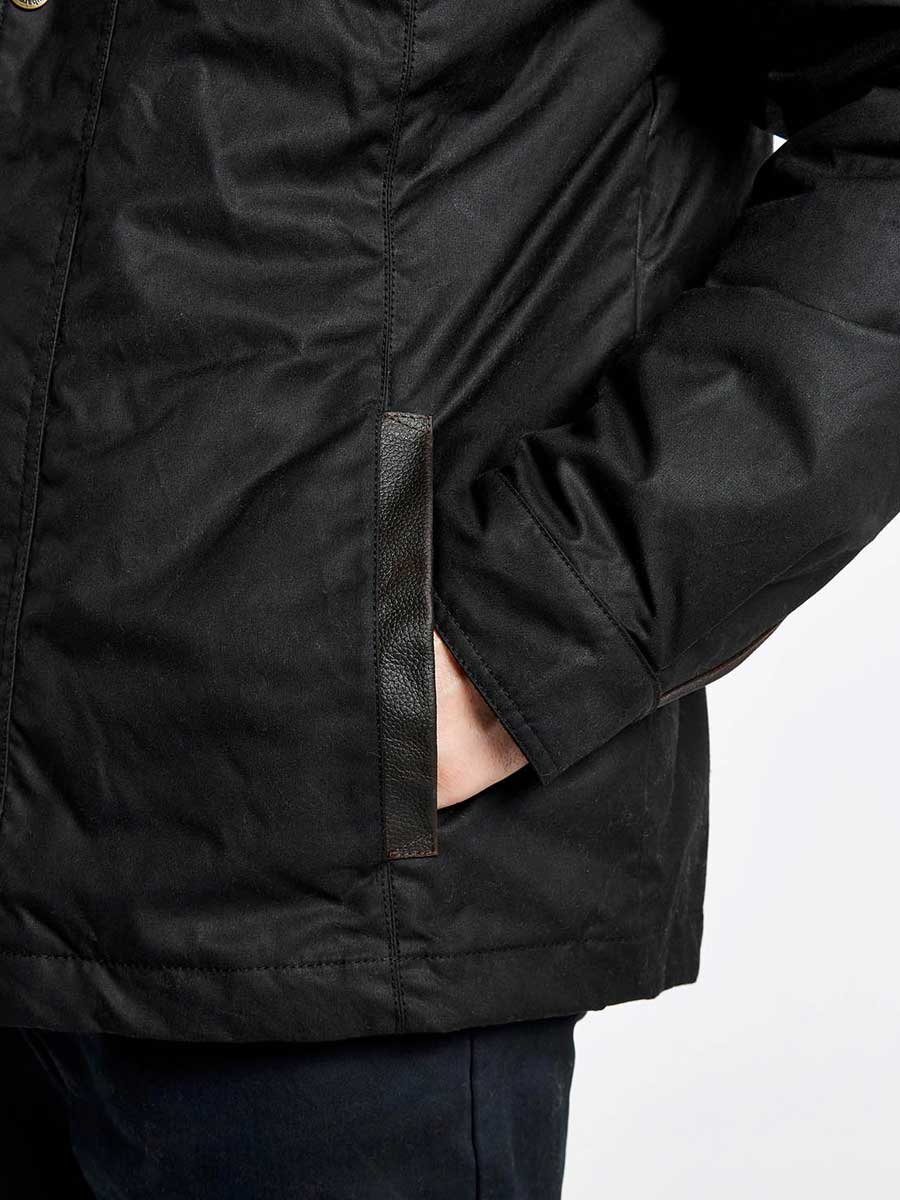 DUBARRY Carrickfergus Waxed Jacket - Mens - Black Dubarry