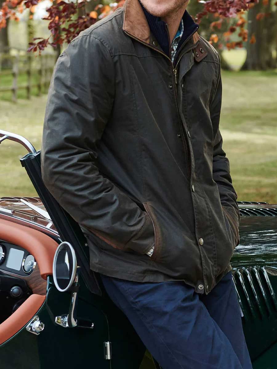 DUBARRY Carrickfergus Waxed Jacket - Mens - Olive