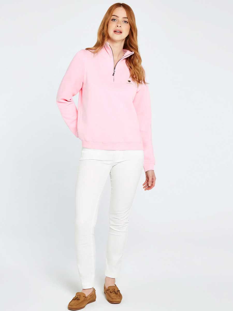 DUBARRY Castlemartyr 1/4 Zip Neck Sweater - Women's - Pink