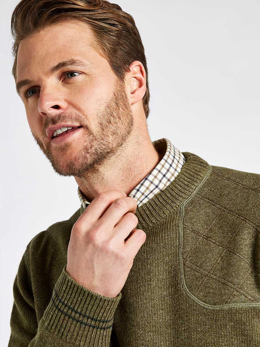 DUBARRY Clarinbridge Crew Neck Sweater - Men's - Dusk Green