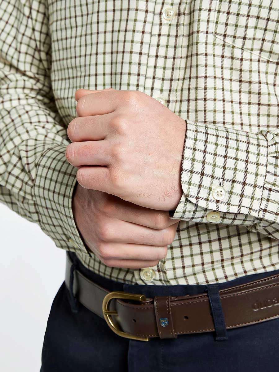 DUBARRY Connell Tattersall Check Shirt - Men's - Mahogany Dubarry