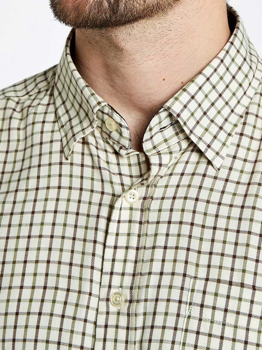 DUBARRY Connell Tattersall Check Shirt - Men's - Mahogany Dubarry