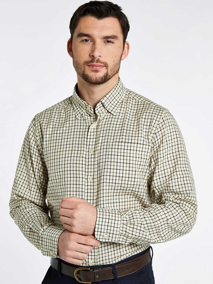 DUBARRY Connell Tattersall Check Shirt - Men's - Mahogany Dubarry