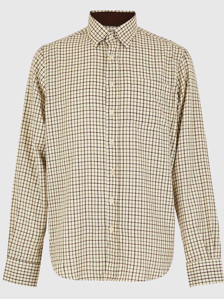 DUBARRY Connell Tattersall Check Shirt - Men's - Mahogany Dubarry