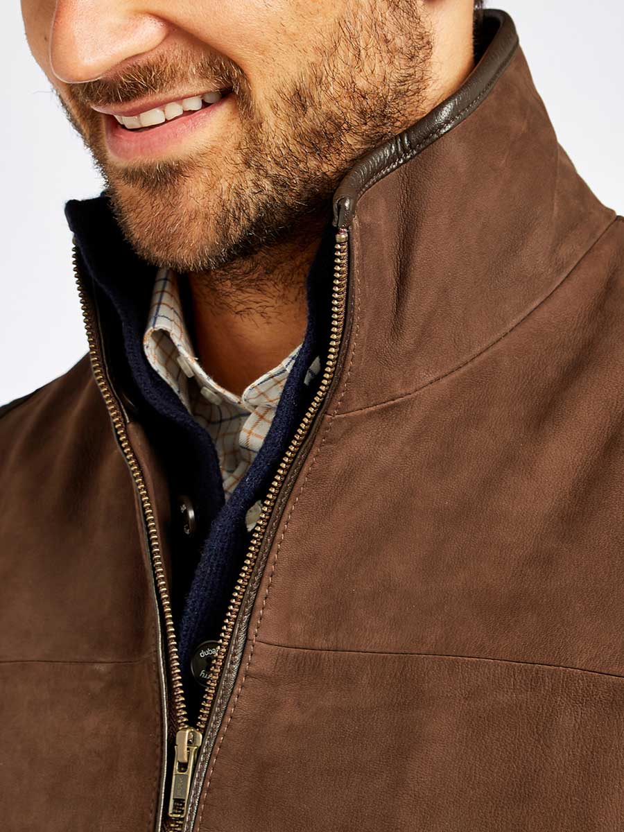DUBARRY Dunhill Leather Gilet - Mens - Walnut Dubarry