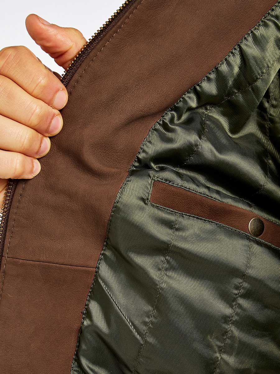 DUBARRY Dunhill Leather Gilet - Mens - Walnut Dubarry