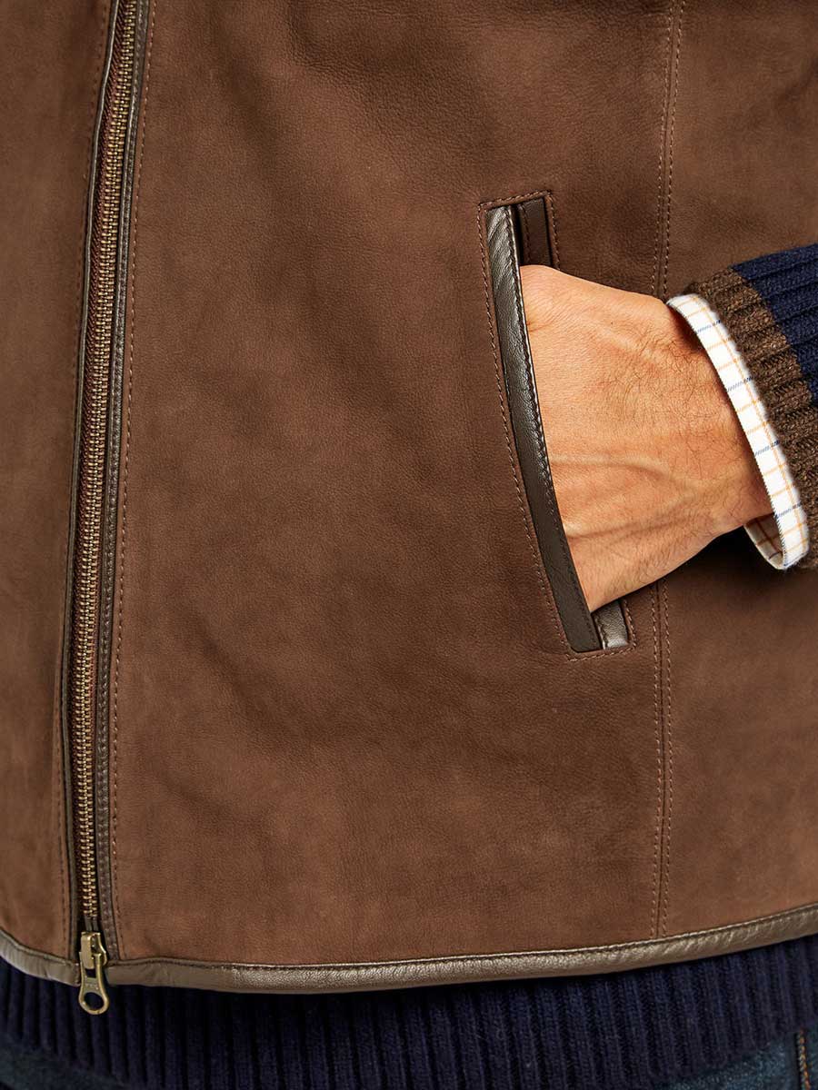DUBARRY Dunhill Leather Gilet - Mens - Walnut Dubarry