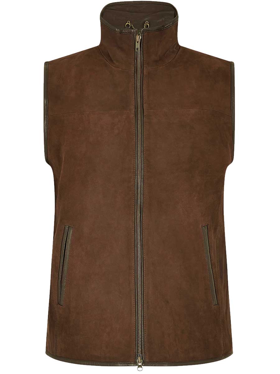 DUBARRY Dunhill Leather Gilet - Mens - Walnut Dubarry