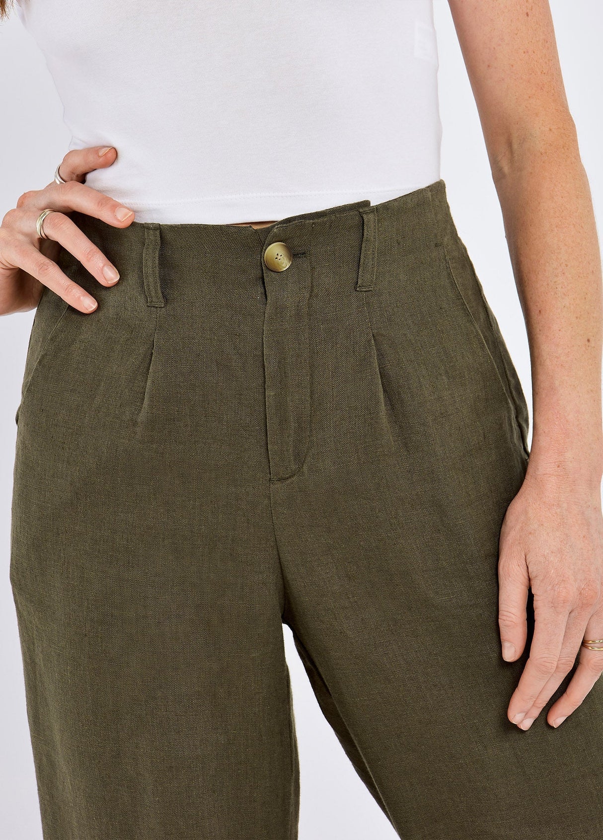 DUBARRY Kelby Women’s Linen Trousers - Khaki