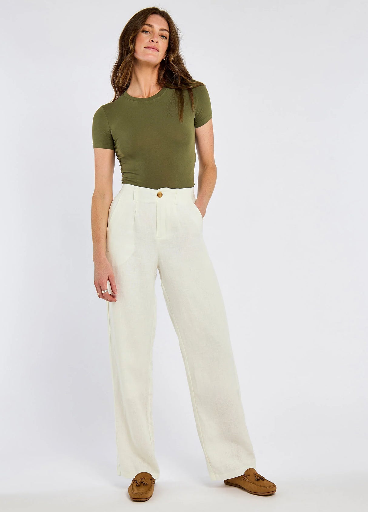 DUBARRY Kelby Women’s Linen Trousers - White