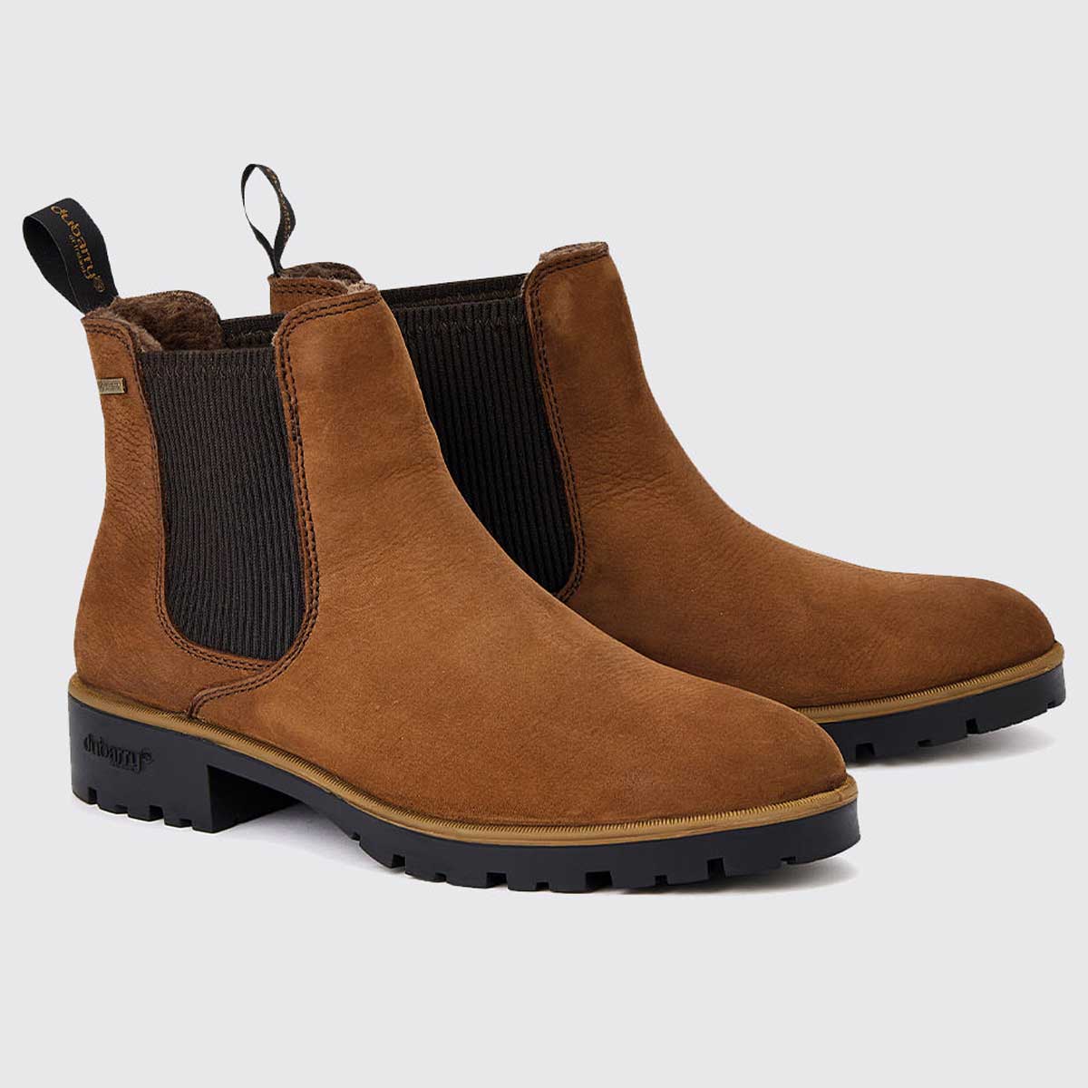 DUBARRY Kilcommon Fur Lined Women's Chelsea Boots - Walnut