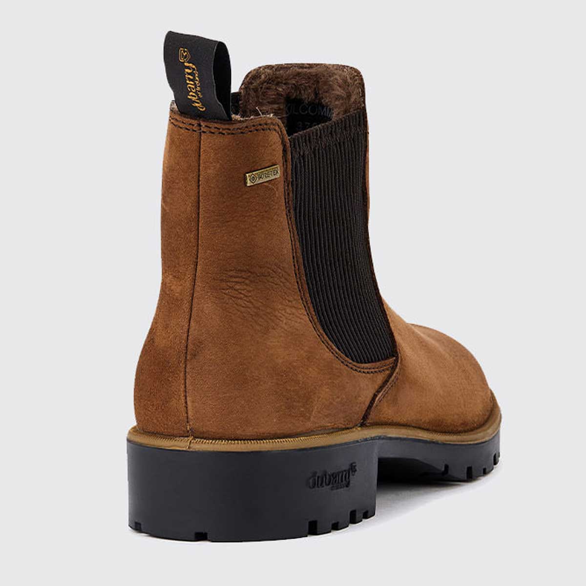 DUBARRY Kilcommon Fur Lined Women's Chelsea Boots - Walnut