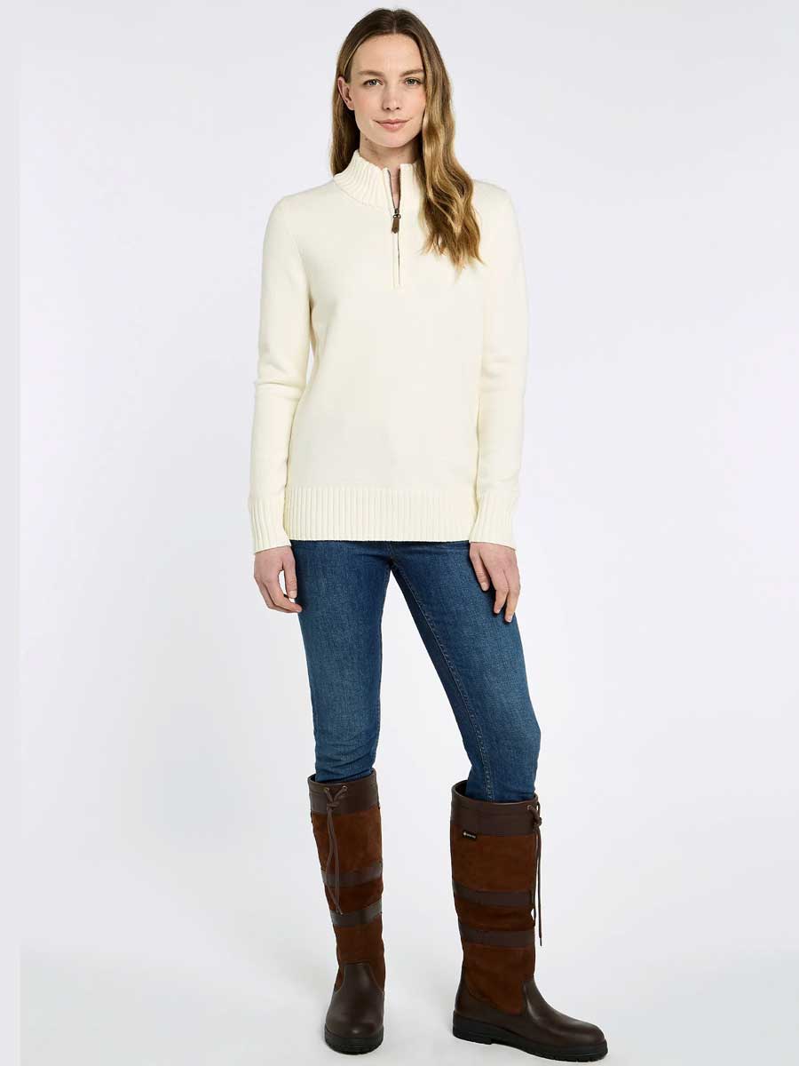 DUBARRY Markham Zip Neck Sweater - Women's - Chalk