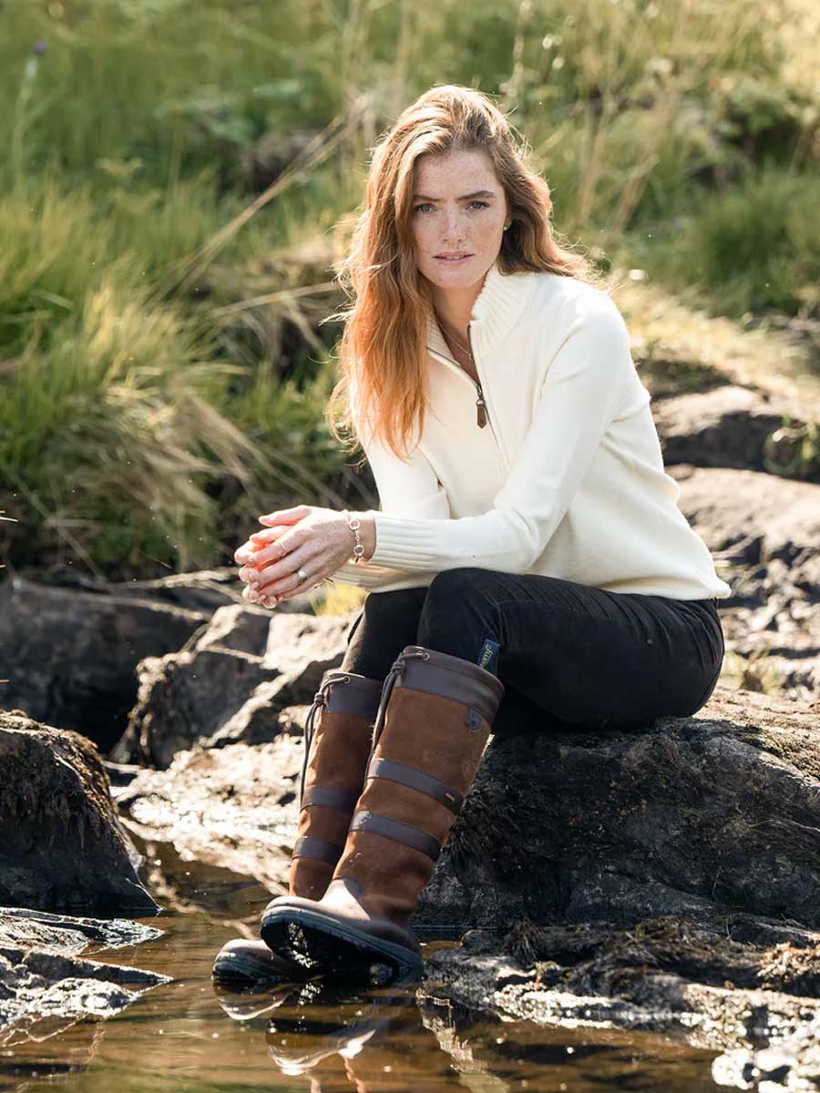 DUBARRY Markham Zip Neck Sweater - Women's - Chalk