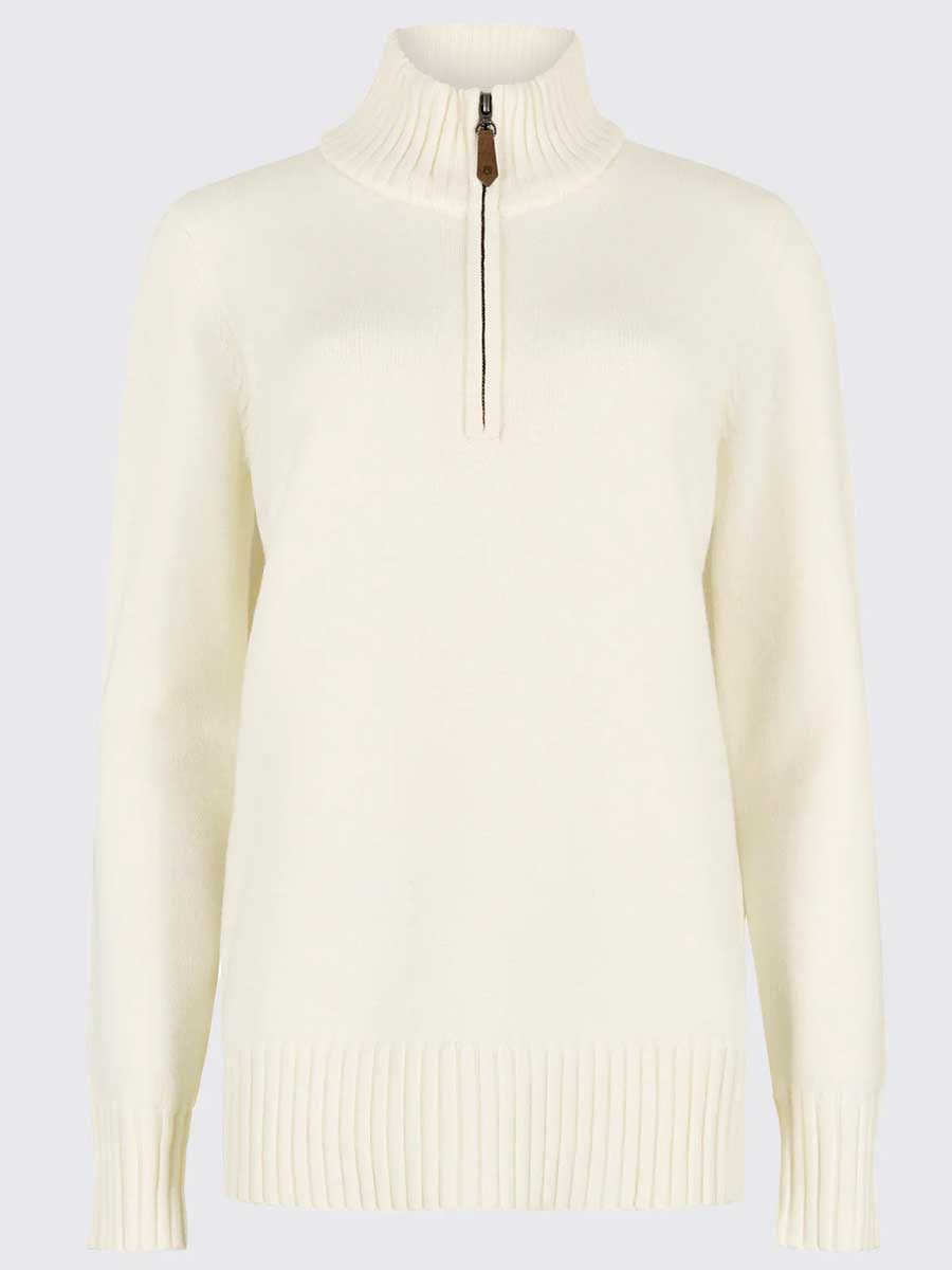 DUBARRY Markham Zip Neck Sweater - Women's - Chalk