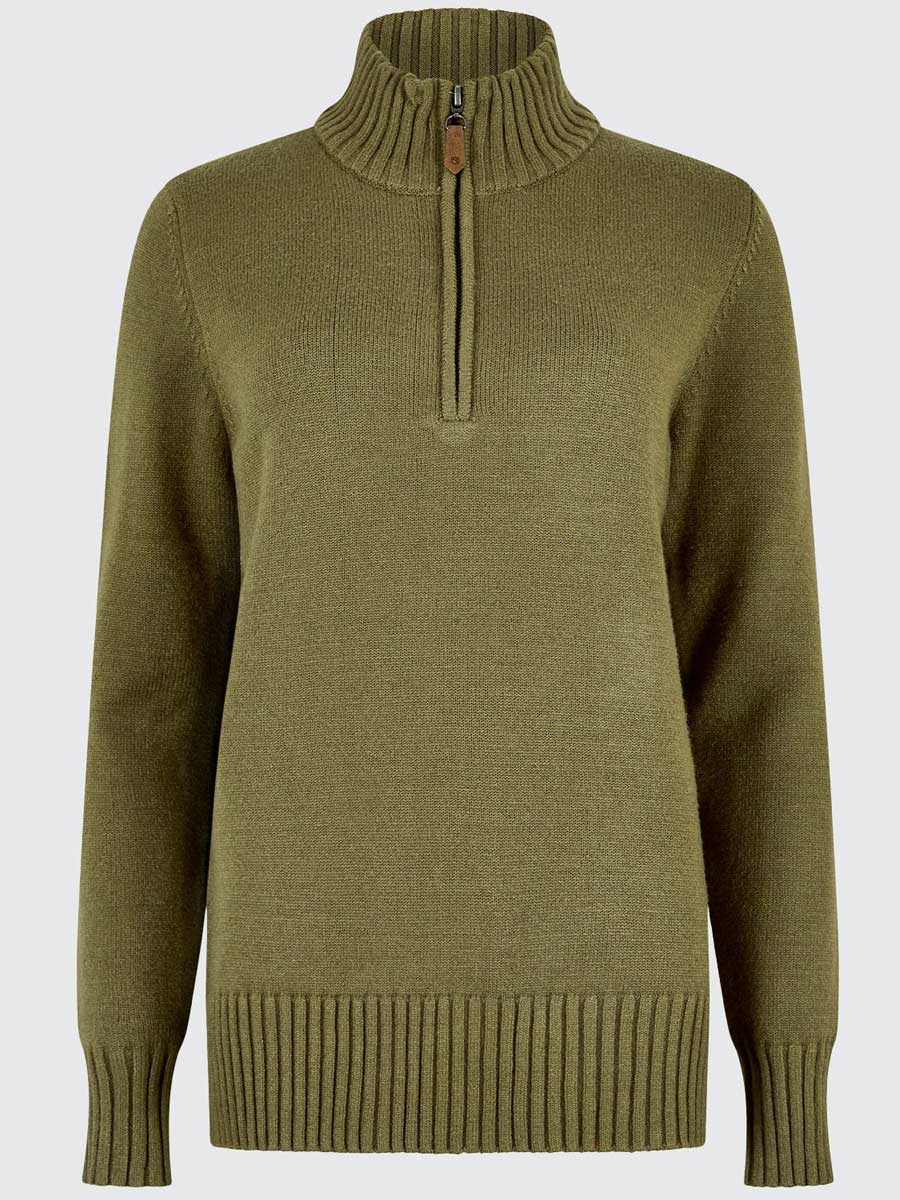 DUBARRY Markham Zip Neck Sweater - Women's - Dusky Green