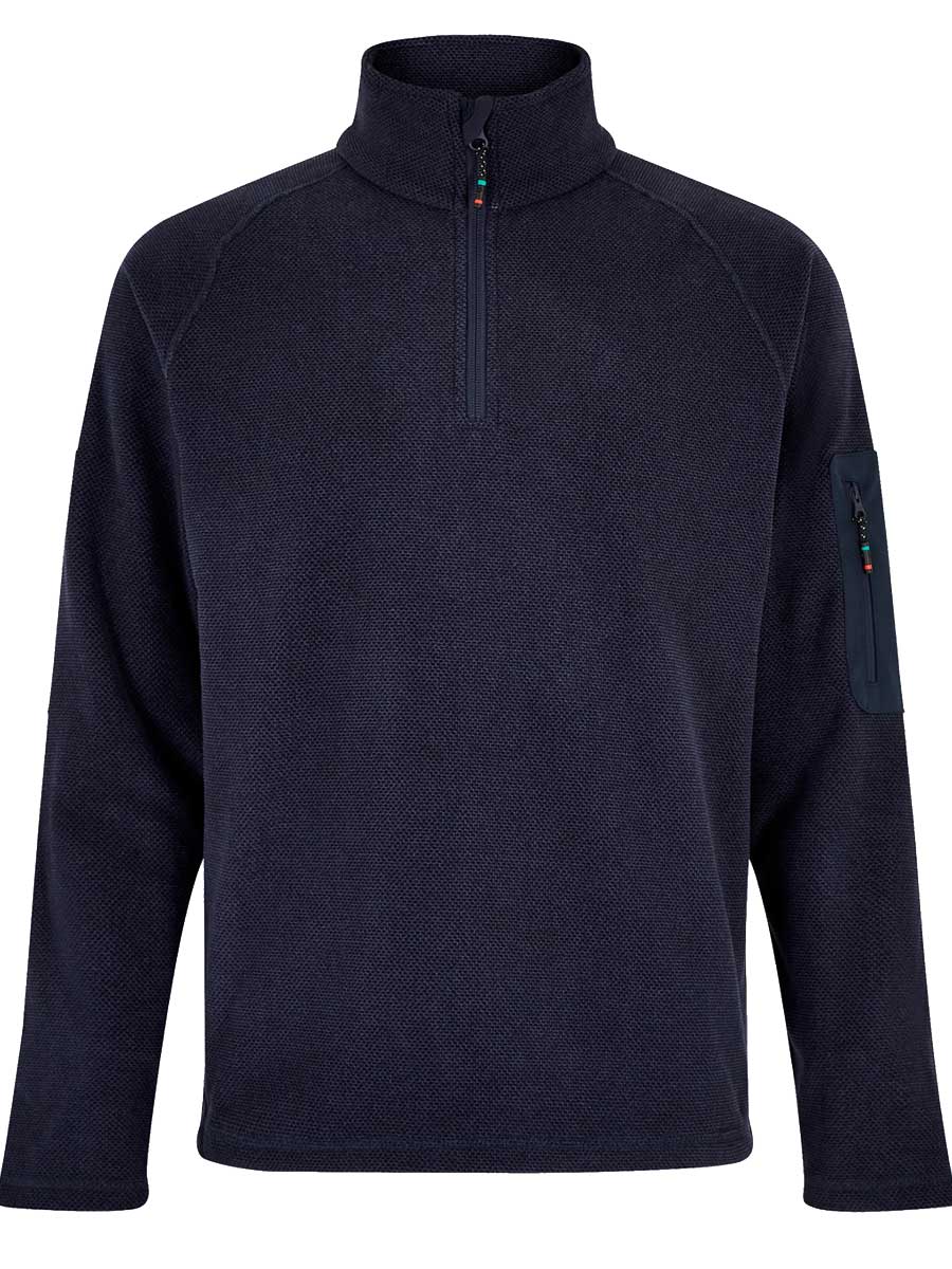 DUBARRY Monaco Unisex Quarter-Zip Technical Fleece - Navy