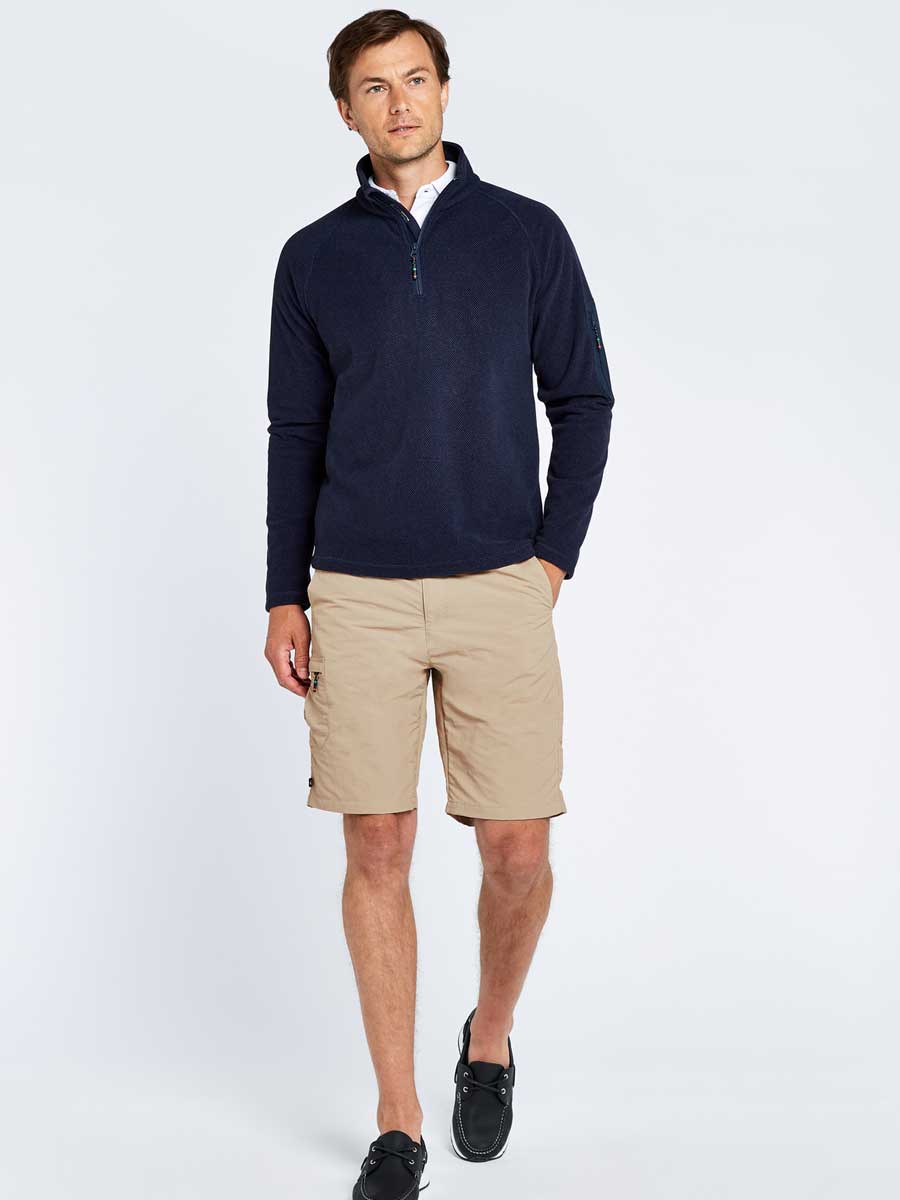 DUBARRY Monaco Unisex Quarter-Zip Technical Fleece - Navy