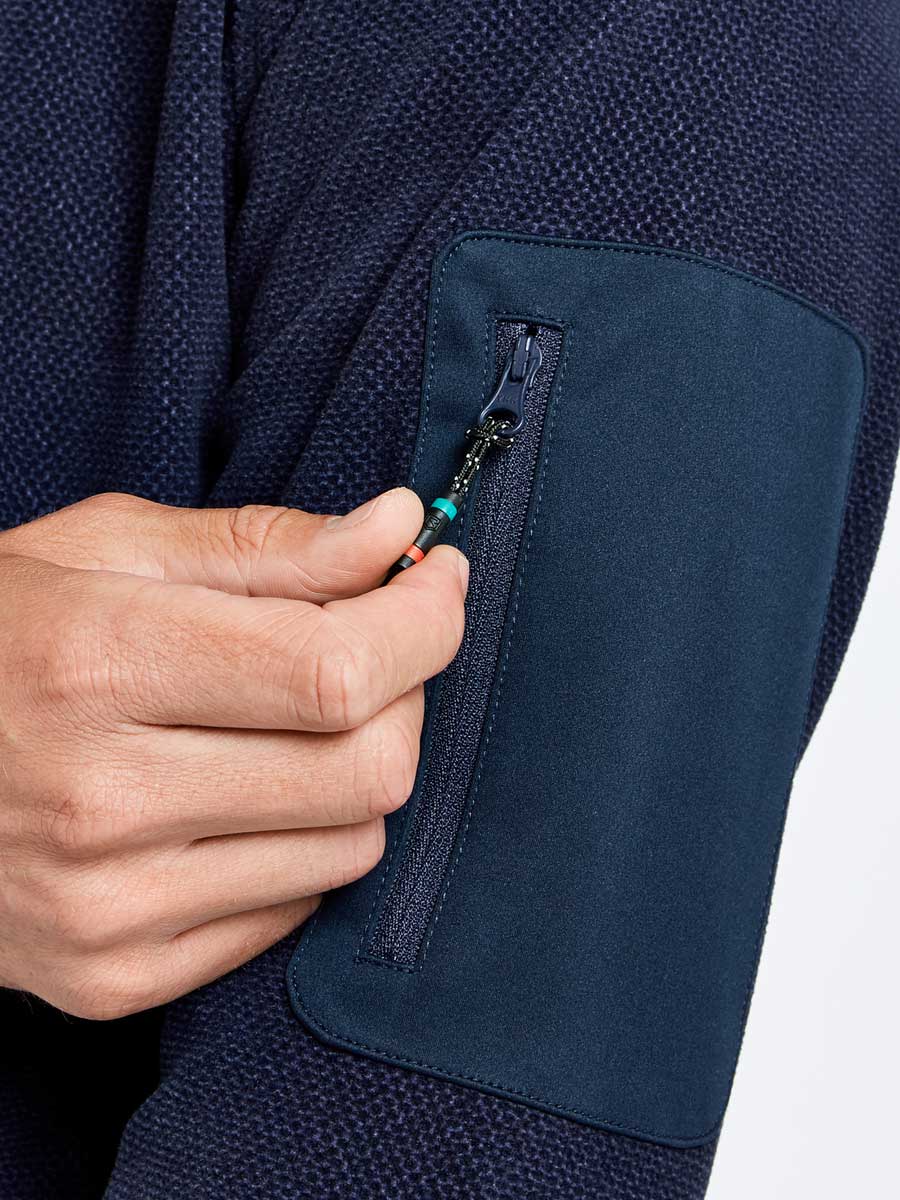 DUBARRY Monaco Unisex Quarter-Zip Technical Fleece - Navy