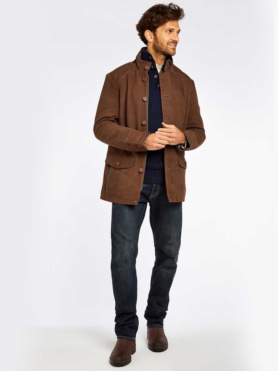 DUBARRY Moore Leather Jacket - Mens - Walnut Dubarry