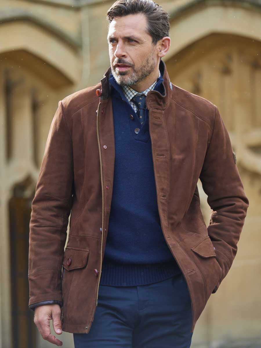 DUBARRY Moore Leather Jacket - Mens - Walnut