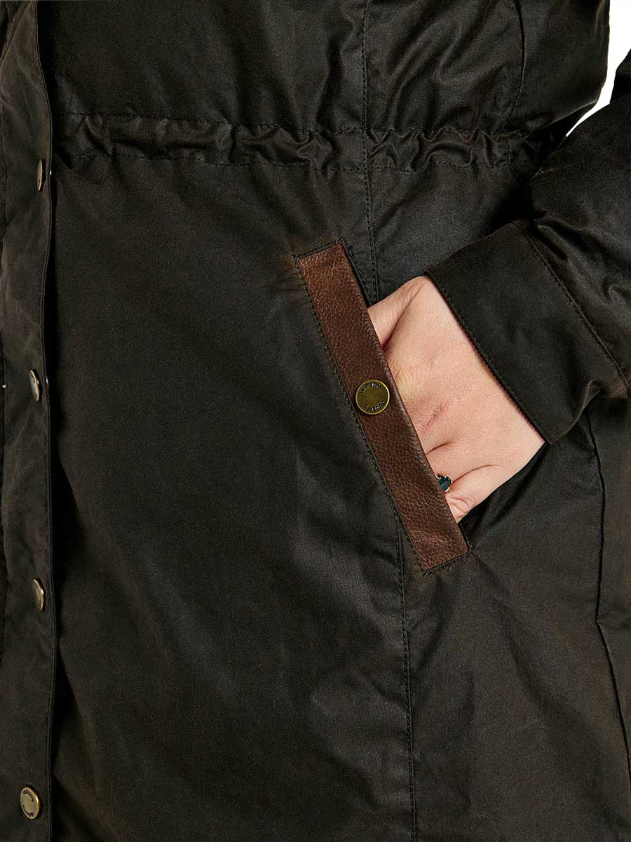 DUBARRY Redington Wax Coat - Women's - Verdigris Dubarry