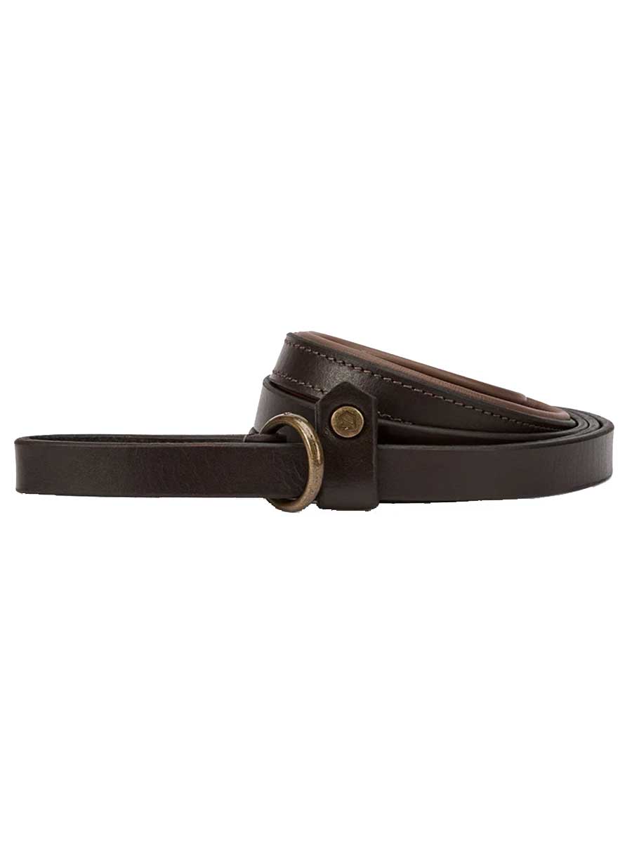 DUBARRY Riley Leather Slip-Neck Dog Lead - Mahogany
