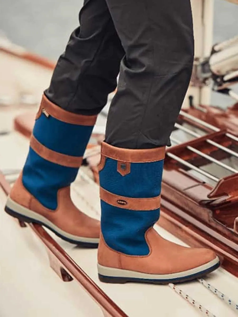 DUBARRY Shamrock Sailing Boots - Navy & Brown Dubarry