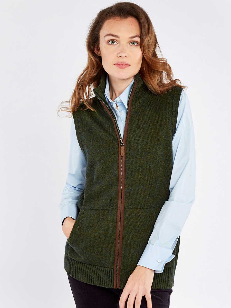 DUBARRY Sheedy Wool Blend Knit Gilet - Women's - Green