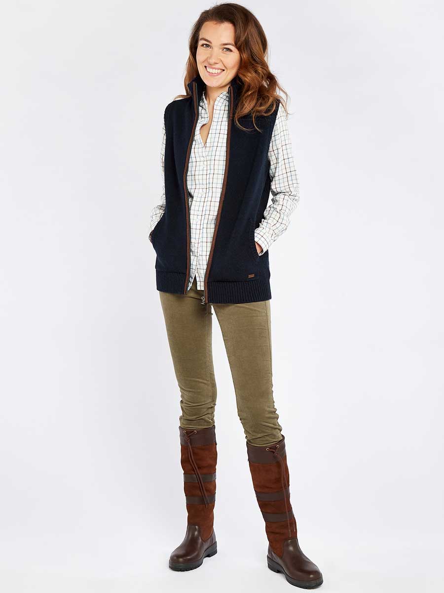 DUBARRY Sheedy Wool Blend Knit Gilet - Women's - Navy