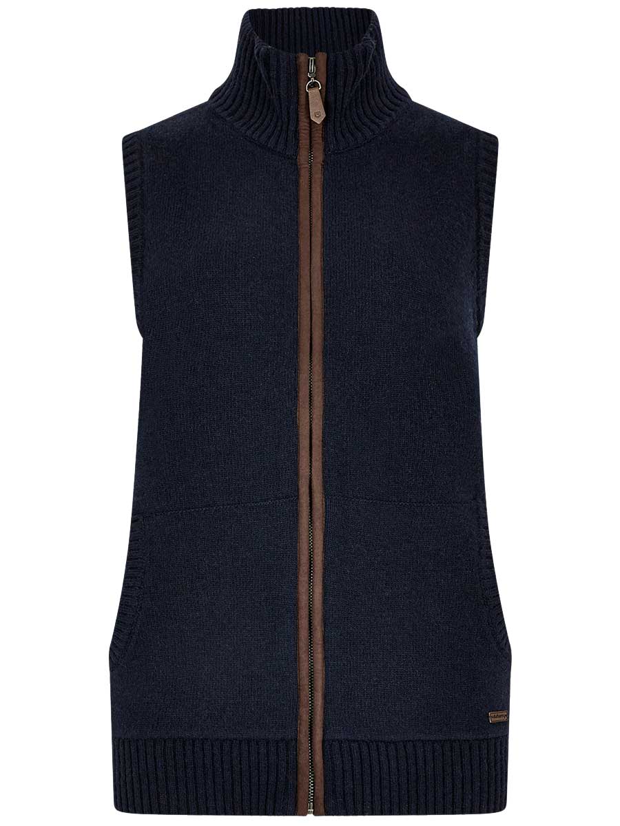 DUBARRY Sheedy Wool Blend Knit Gilet - Women's - Navy