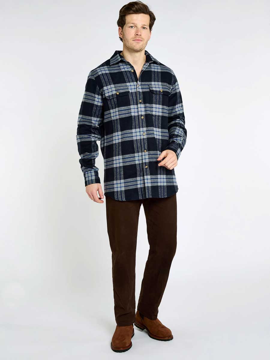 DUBARRY Townley Country Check Shirt - Men's - Indigo