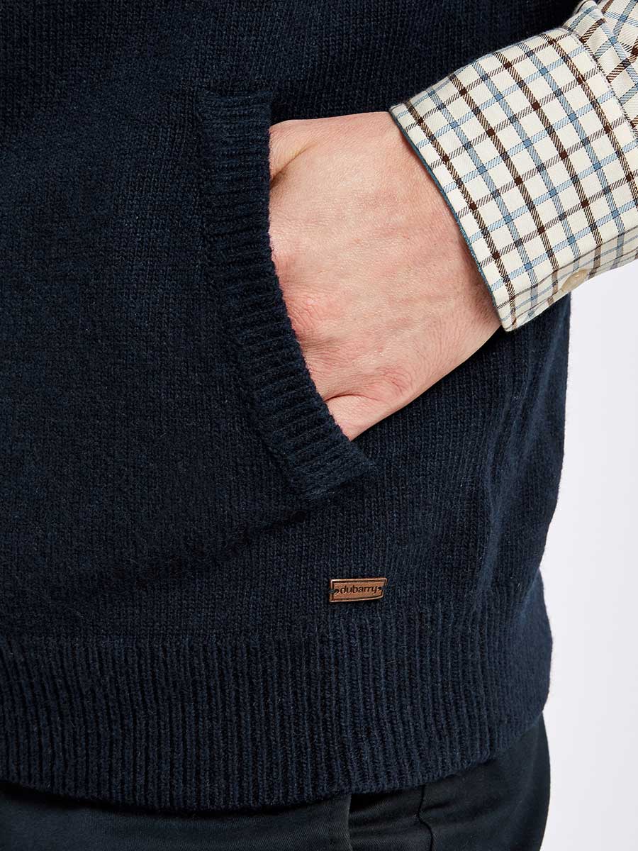 DUBARRY Upperwood Wool Blend Knit Gilet - Men's - Navy Dubarry