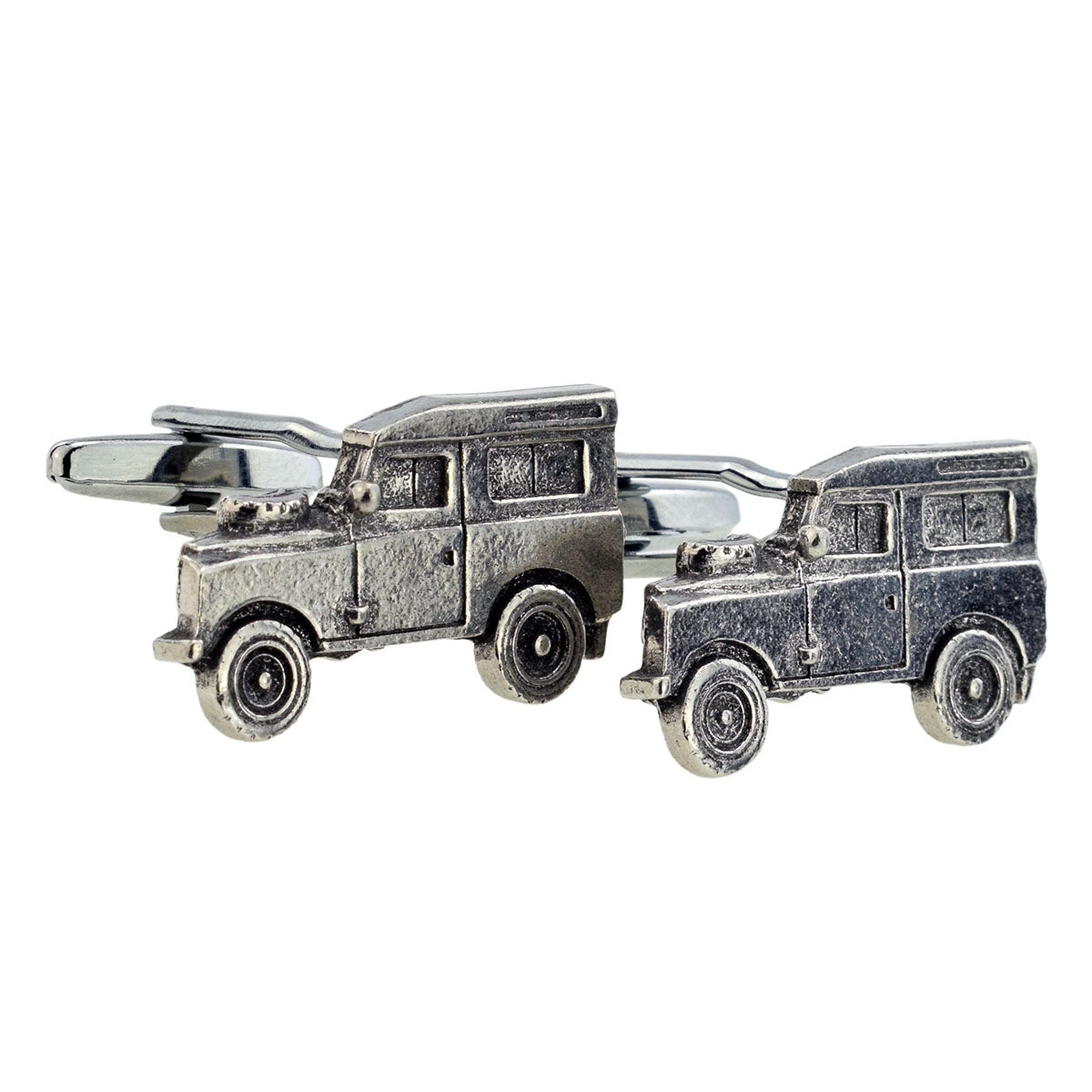 FARLEY'S Land Rover Defender 4x4 Cufflinks - English Made Pewter