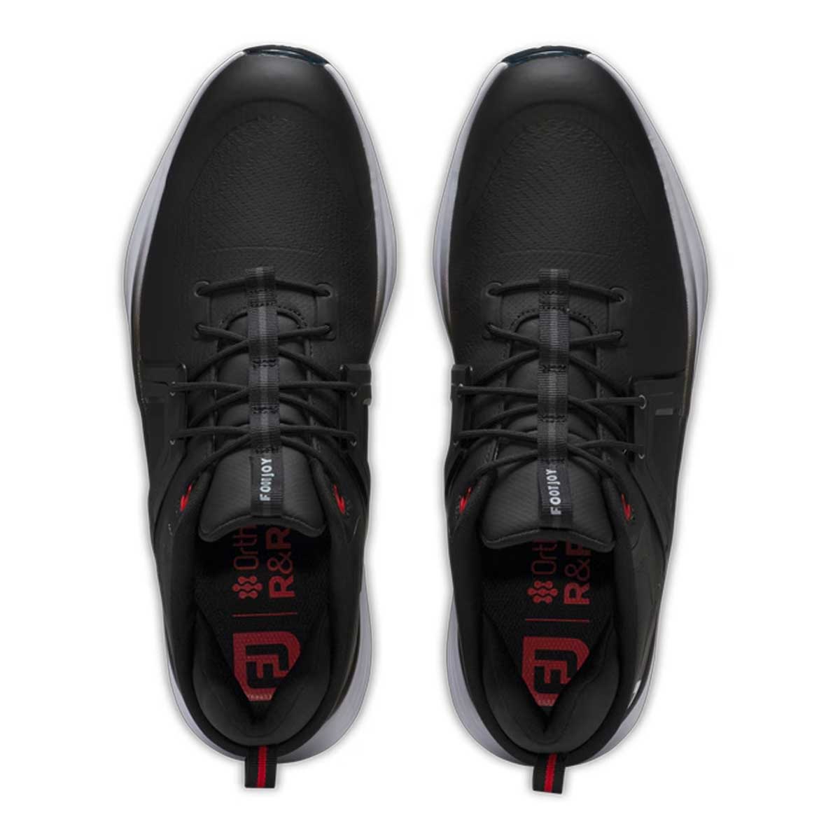 FOOTJOY HyperFlex Golf Shoes - Mens - Black / White / Red - Sizes: UK 8 & 9