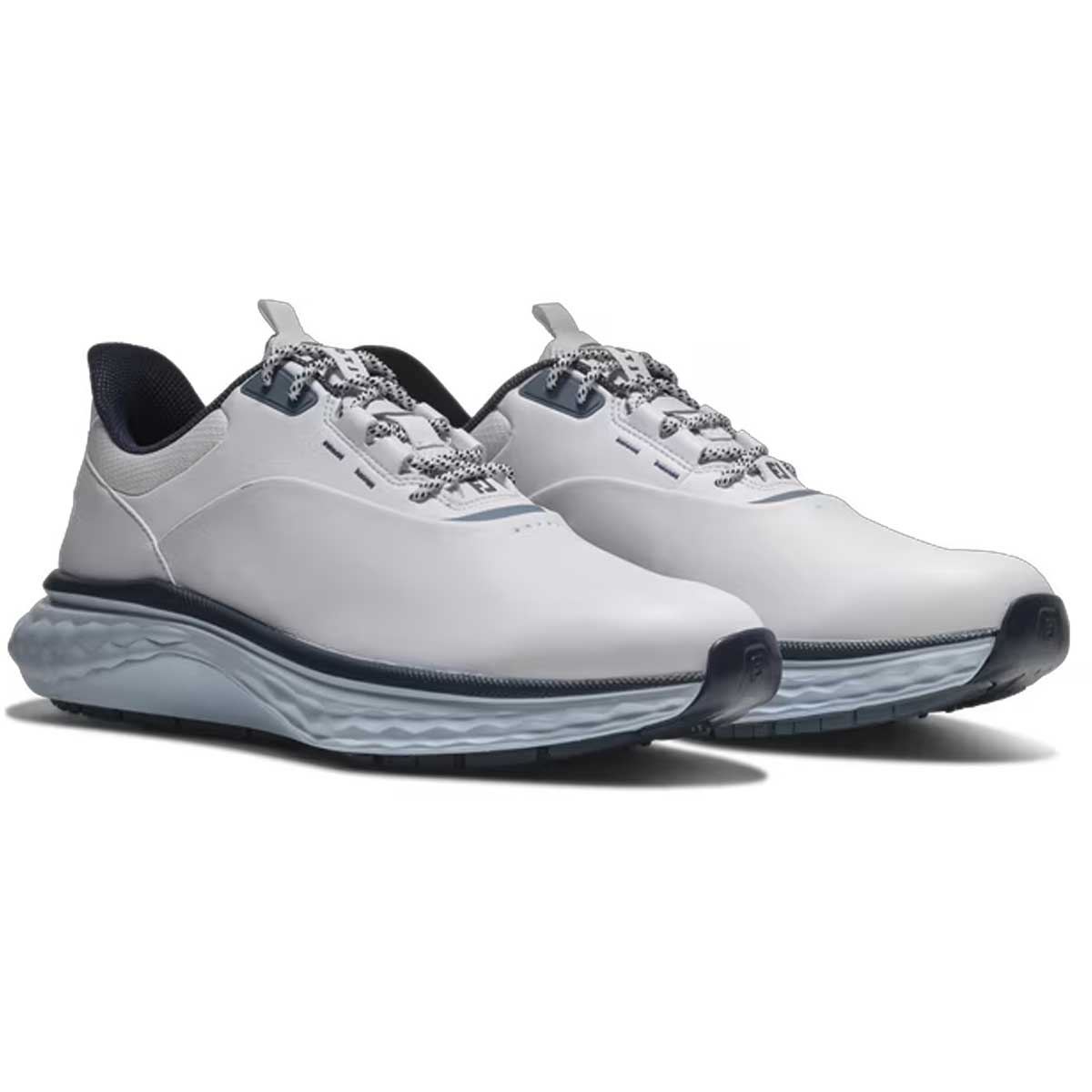 FOOTJOY Quantam Golf Shoes - Mens - White / Navy / Blue - Sizes: UK 9 & 10