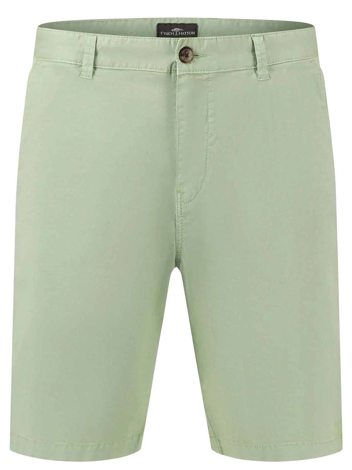 FYNCH HATTON Bermuda Shorts - Men's Stretch Cotton – Soft Green
