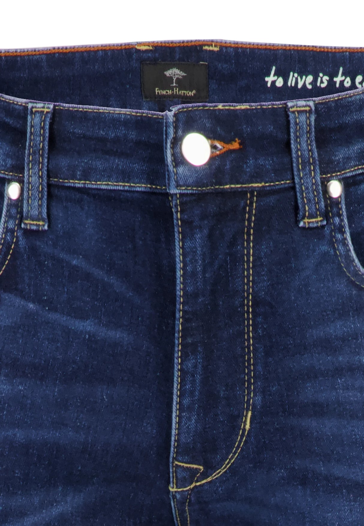 FYNCH HATTON Denim Jeans - Men's Modern Slim Fit – Blue Blue Fynch Hatton