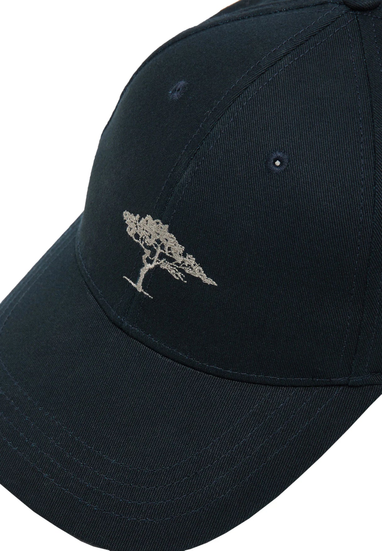 FYNCH HATTON Embroidered Cotton Cap – Navy Fynch Hatton