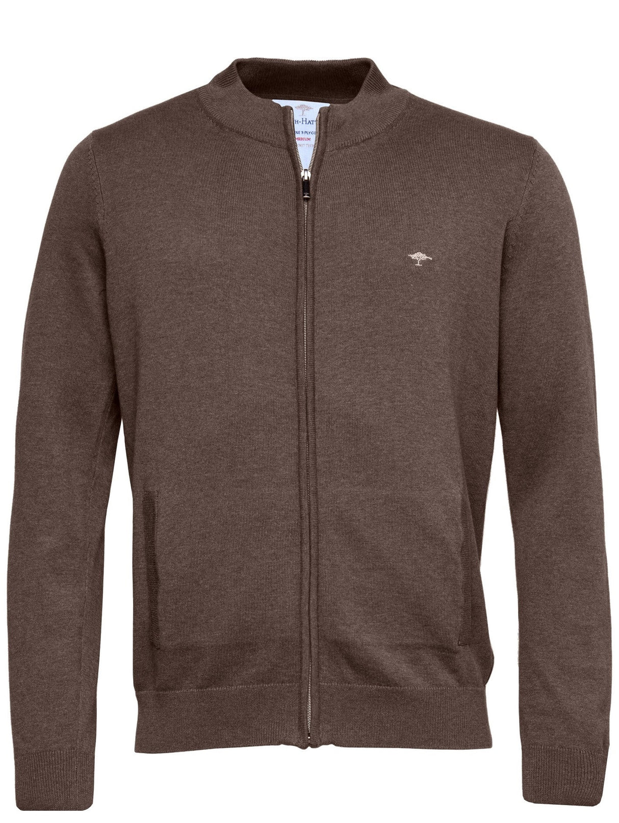 FYNCH HATTON Full Zip Cardigan - Men's Superfine Cotton – Earth Fynch Hatton