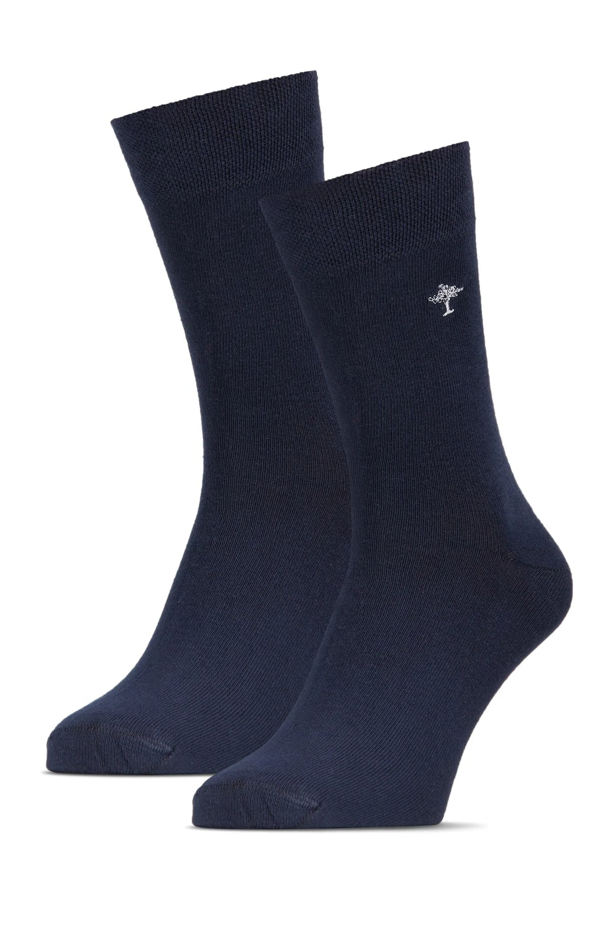 FYNCH HATTON Logo Socks - Men's Double Pack – Navy Fynch Hatton