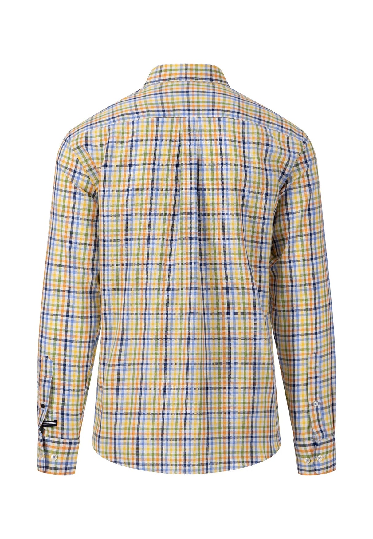 FYNCH HATTON Multi Print Shirt - Men's Soft Cotton – Leaf Green Check Fynch Hatton